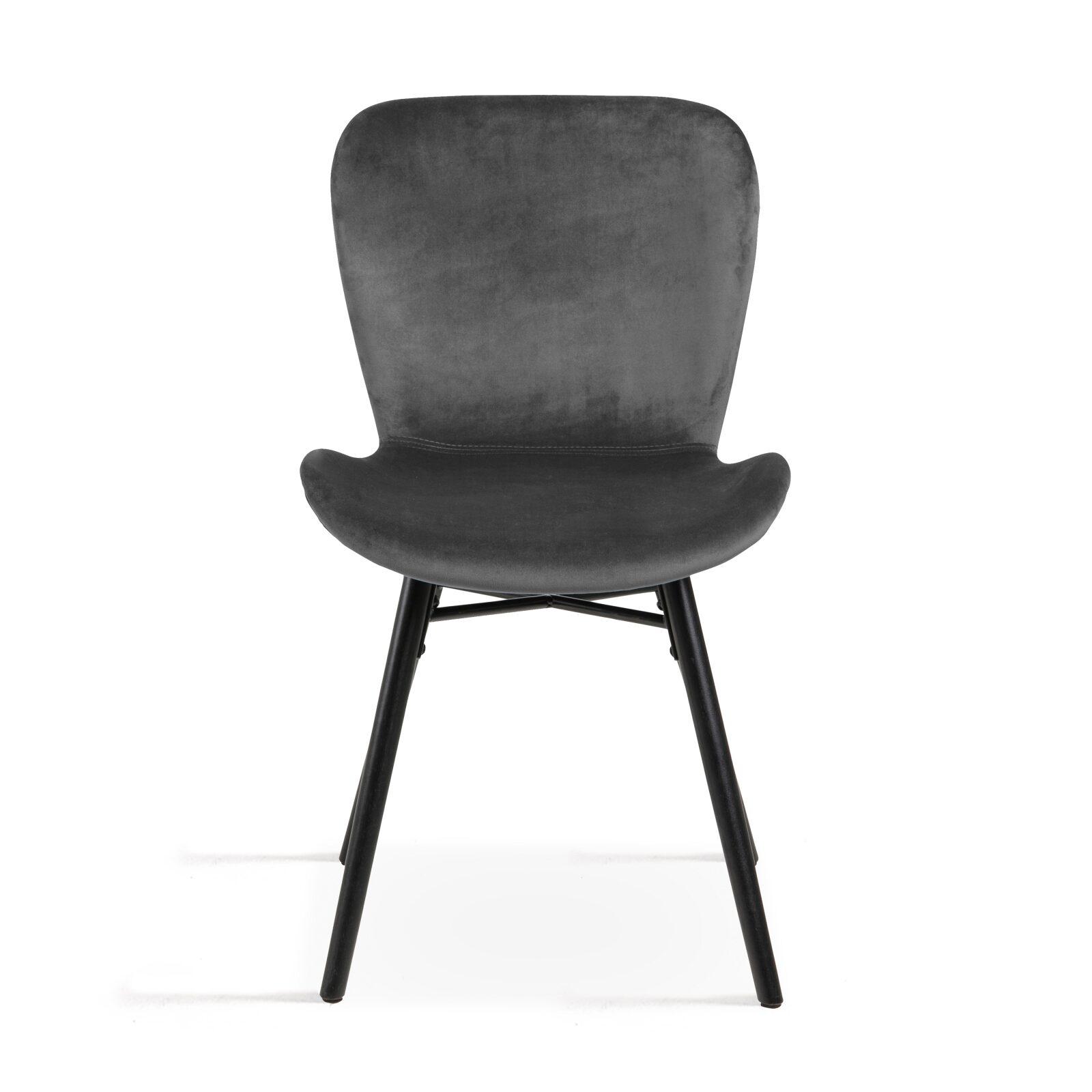 Lote de 2 sillas de terciopelo Lote de 2 sillas de terciopelo