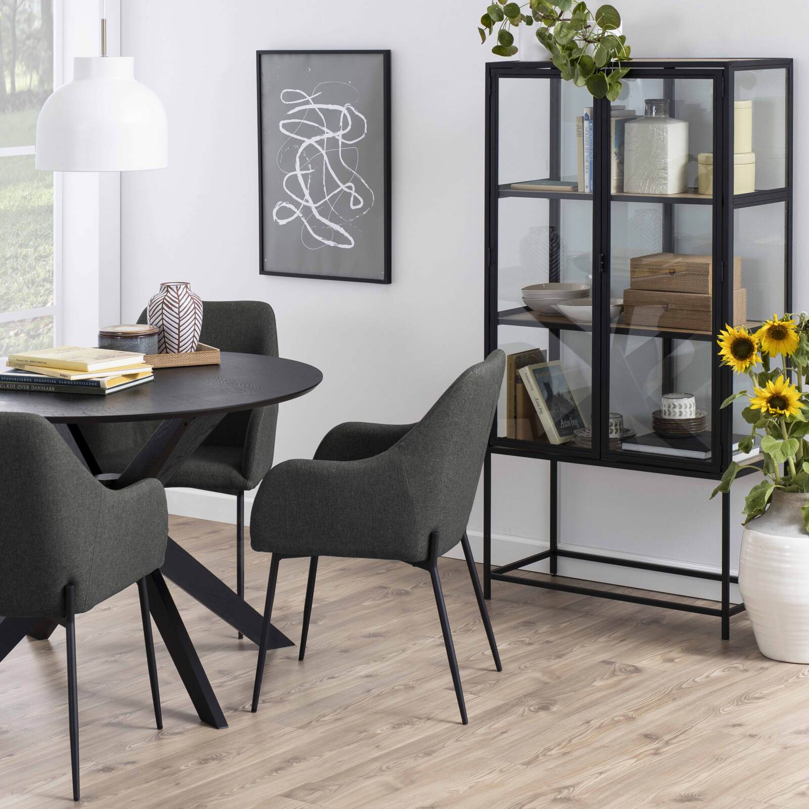 Lote de 2 sillas con reposabrazos de tela