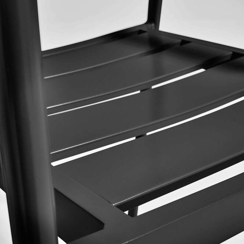 Silla de jardín de aluminio y madera FSC® con reposabrazos (3/5)