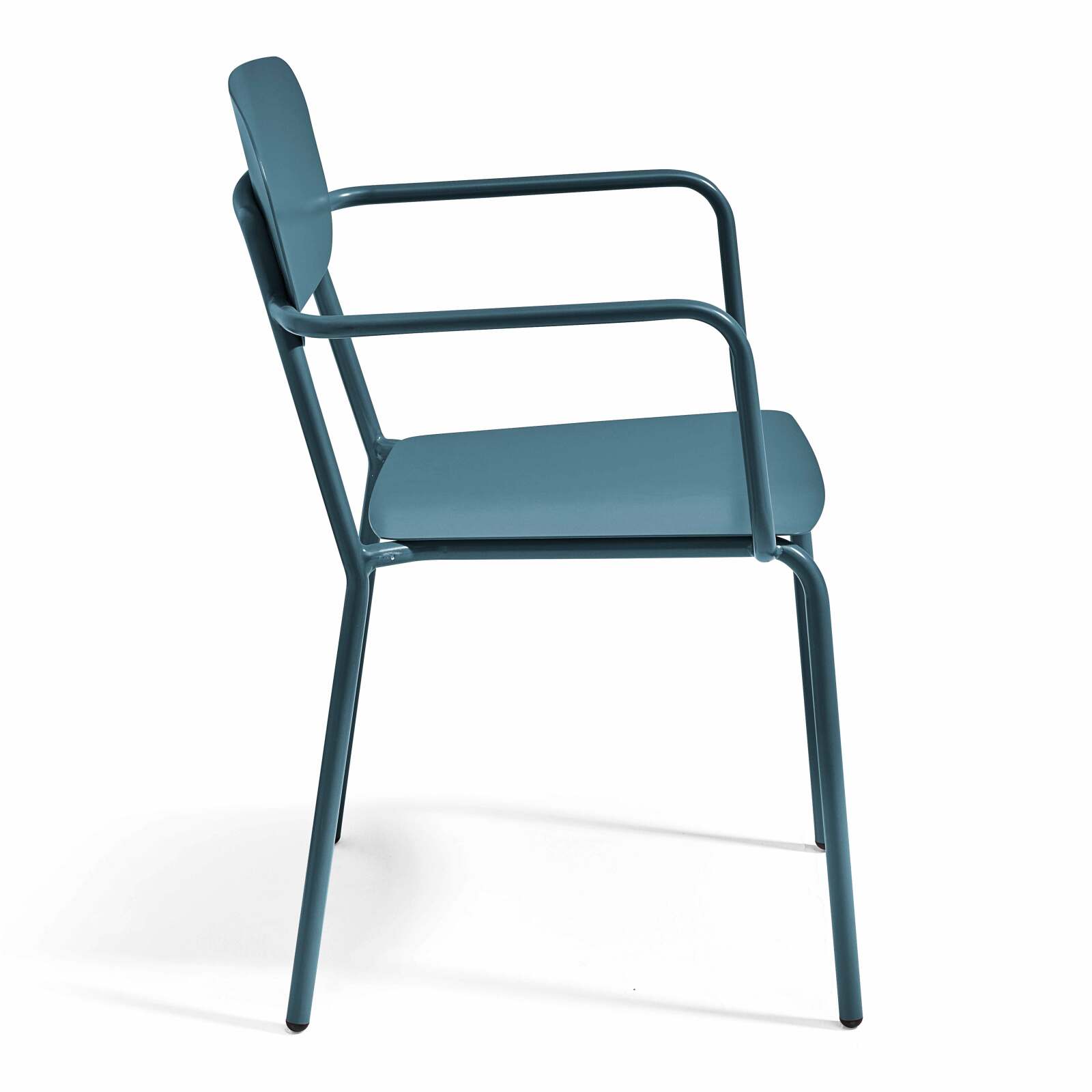 Silla de jardín de aluminio con reposabrazos