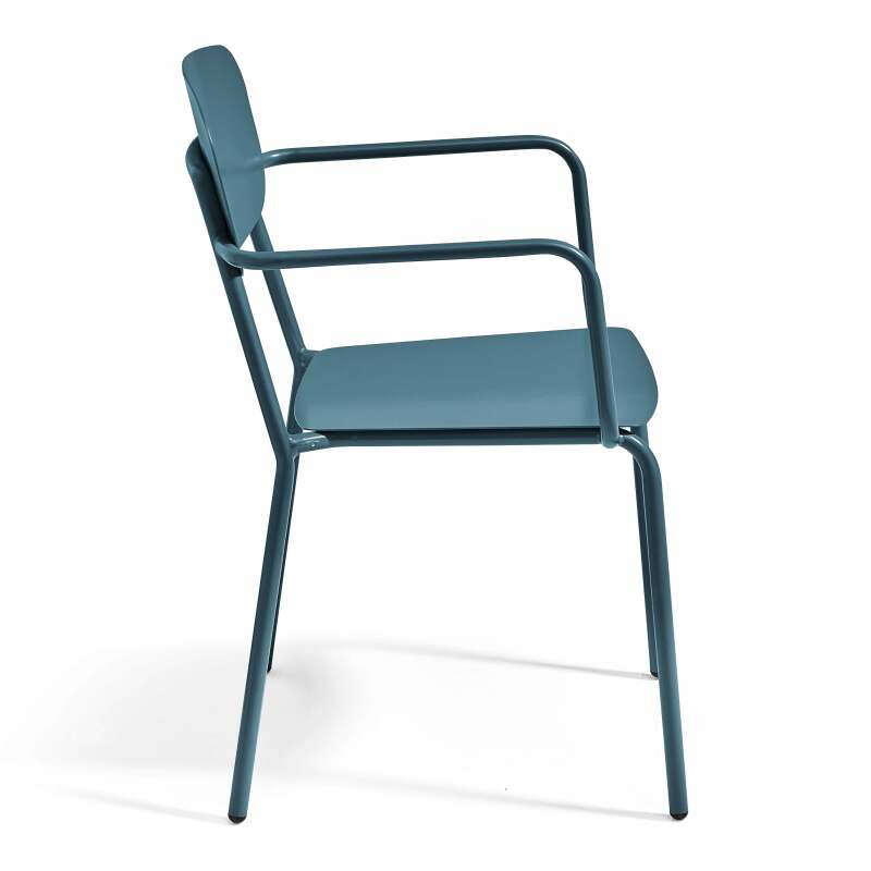 Silla de jardín de aluminio con reposabrazos (2/6)