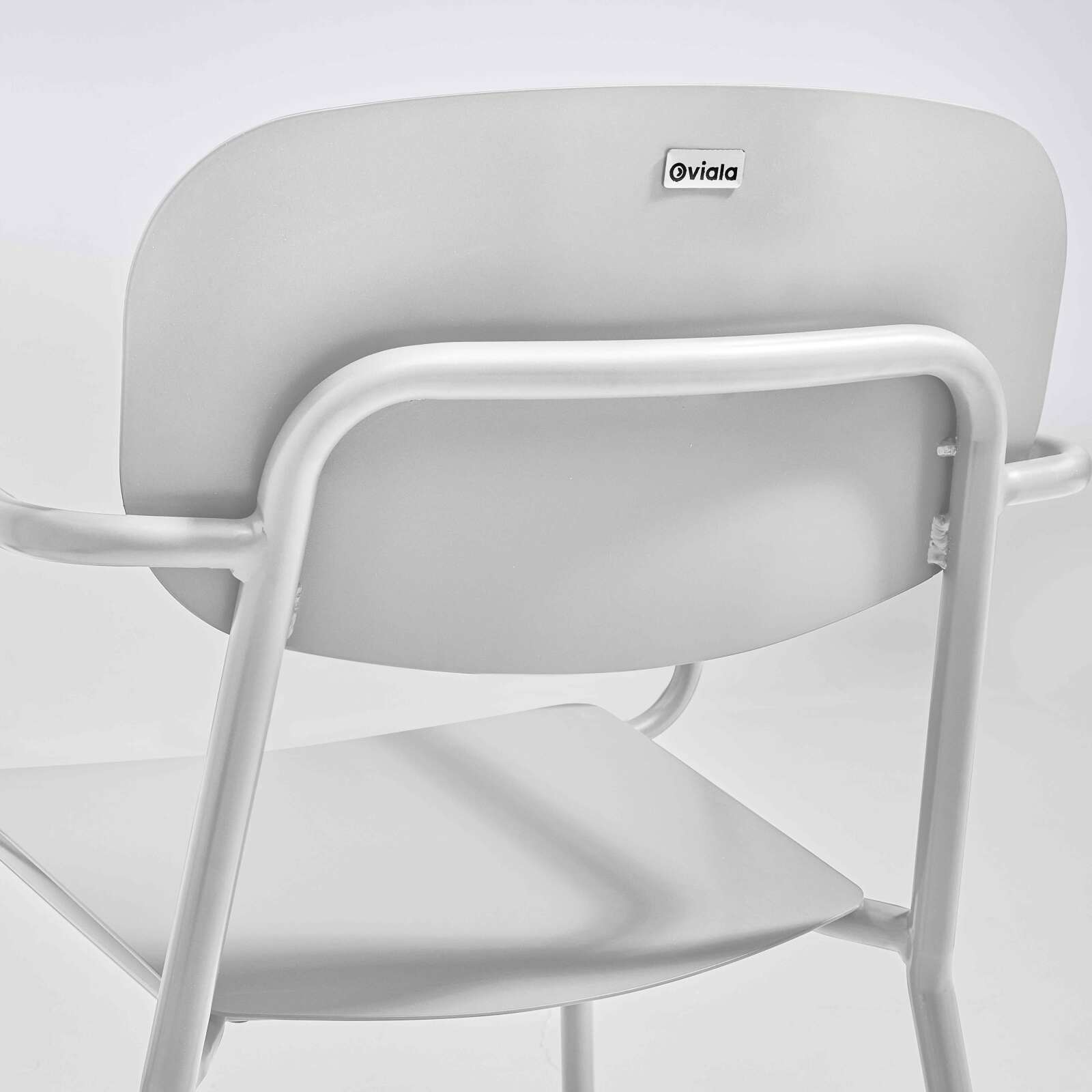 Silla de jardín de aluminio con reposabrazos