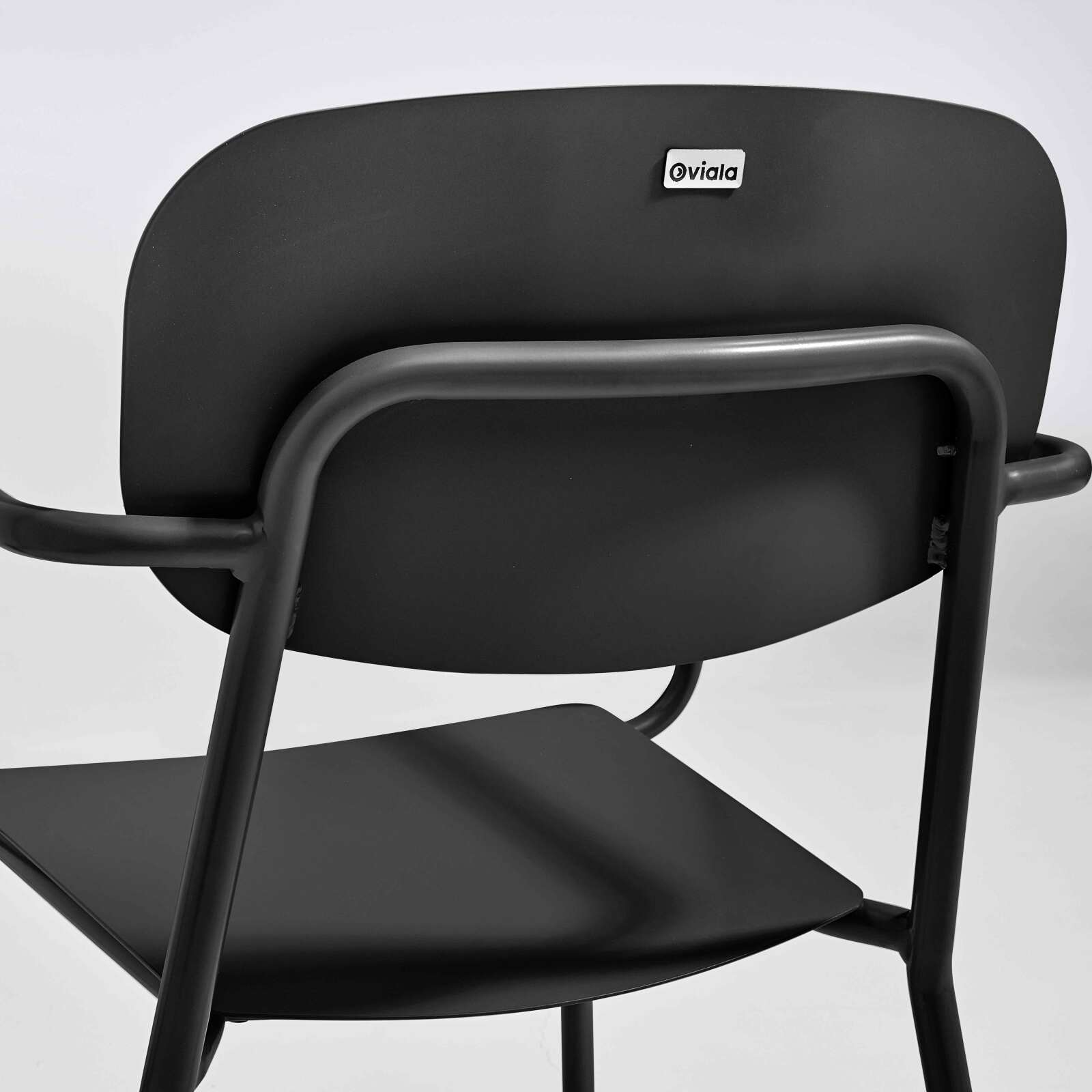 Silla de jardín de aluminio con reposabrazos