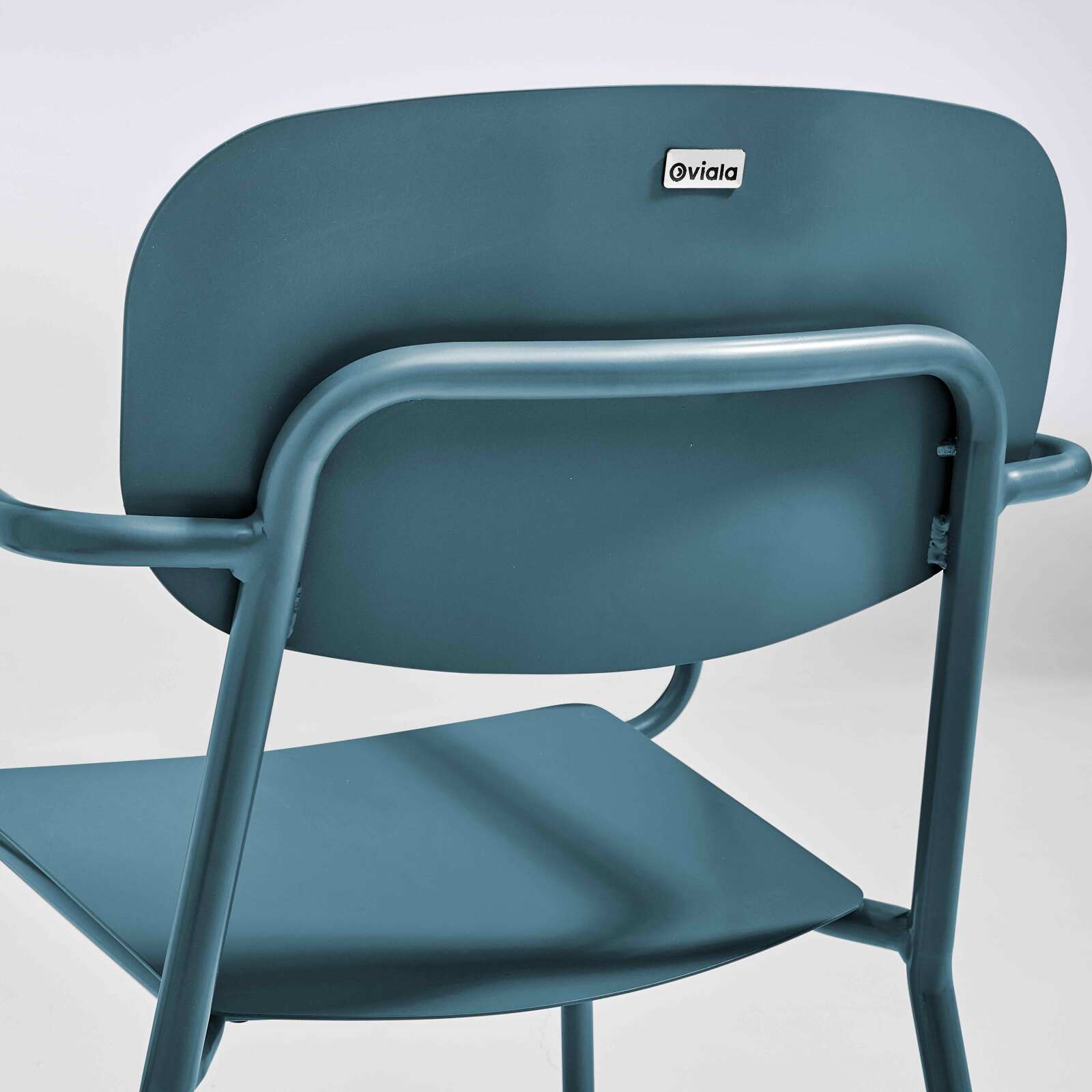 Silla de jardín de aluminio con reposabrazos