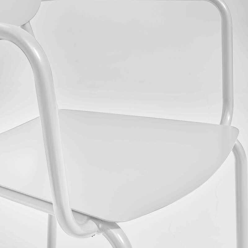 Silla de jardín de aluminio con reposabrazos (4/5)