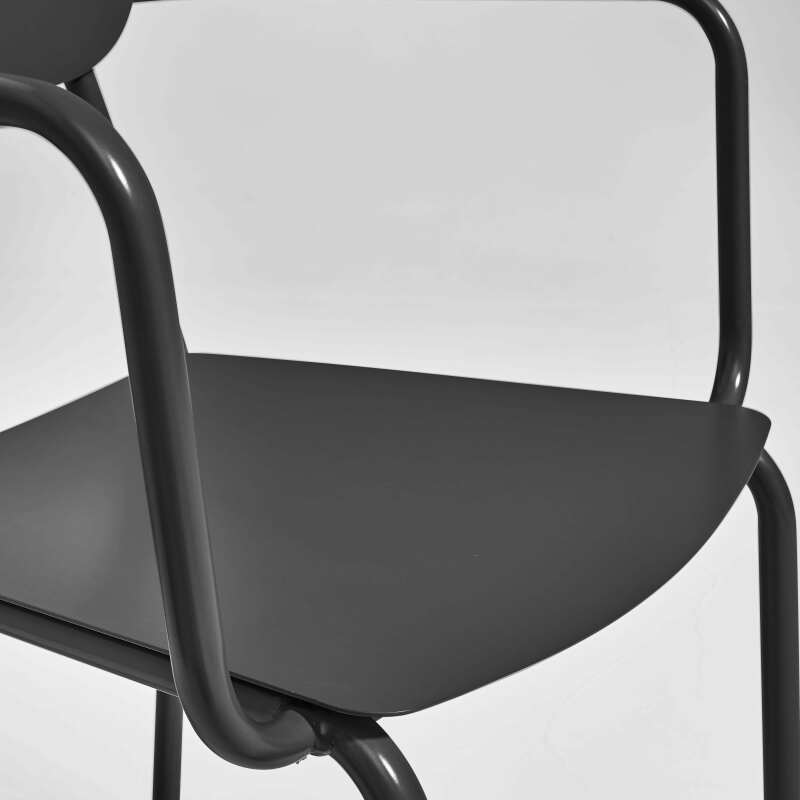 Silla de jardín de aluminio con reposabrazos (4/5)