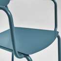 Silla de jardín de aluminio con reposabrazos