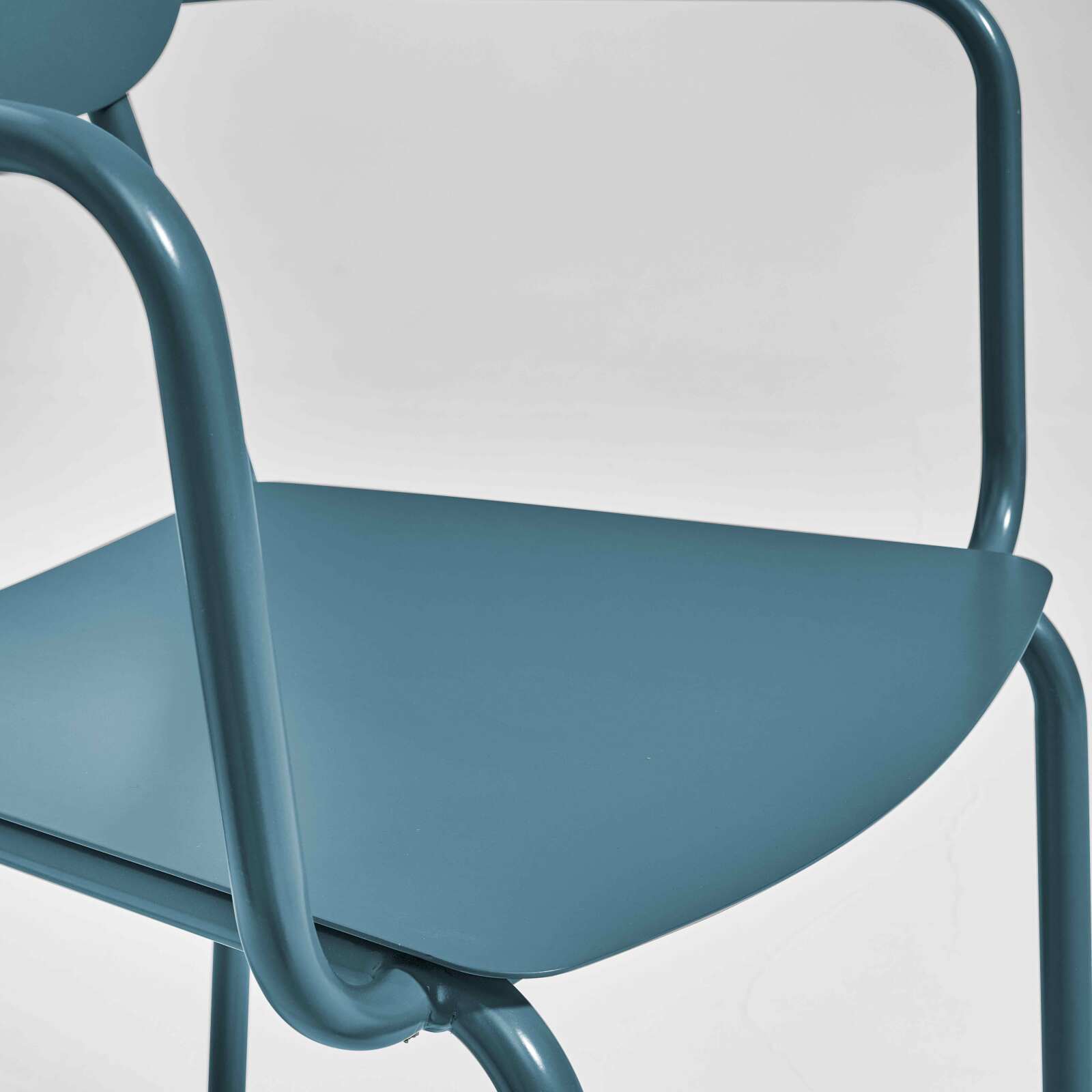 Silla de jardín de aluminio con reposabrazos