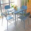 Silla de jardín de aluminio con reposabrazos