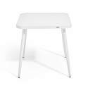 Mesa de jardín cuadrada (75 x 75 x 76 cm) de aluminio