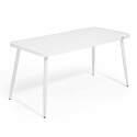 Mesa de jardín rectangular (150 x 75 x 75 cm) de aluminio