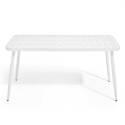 Mesa de jardín rectangular (150 x 75 x 75 cm) de aluminio