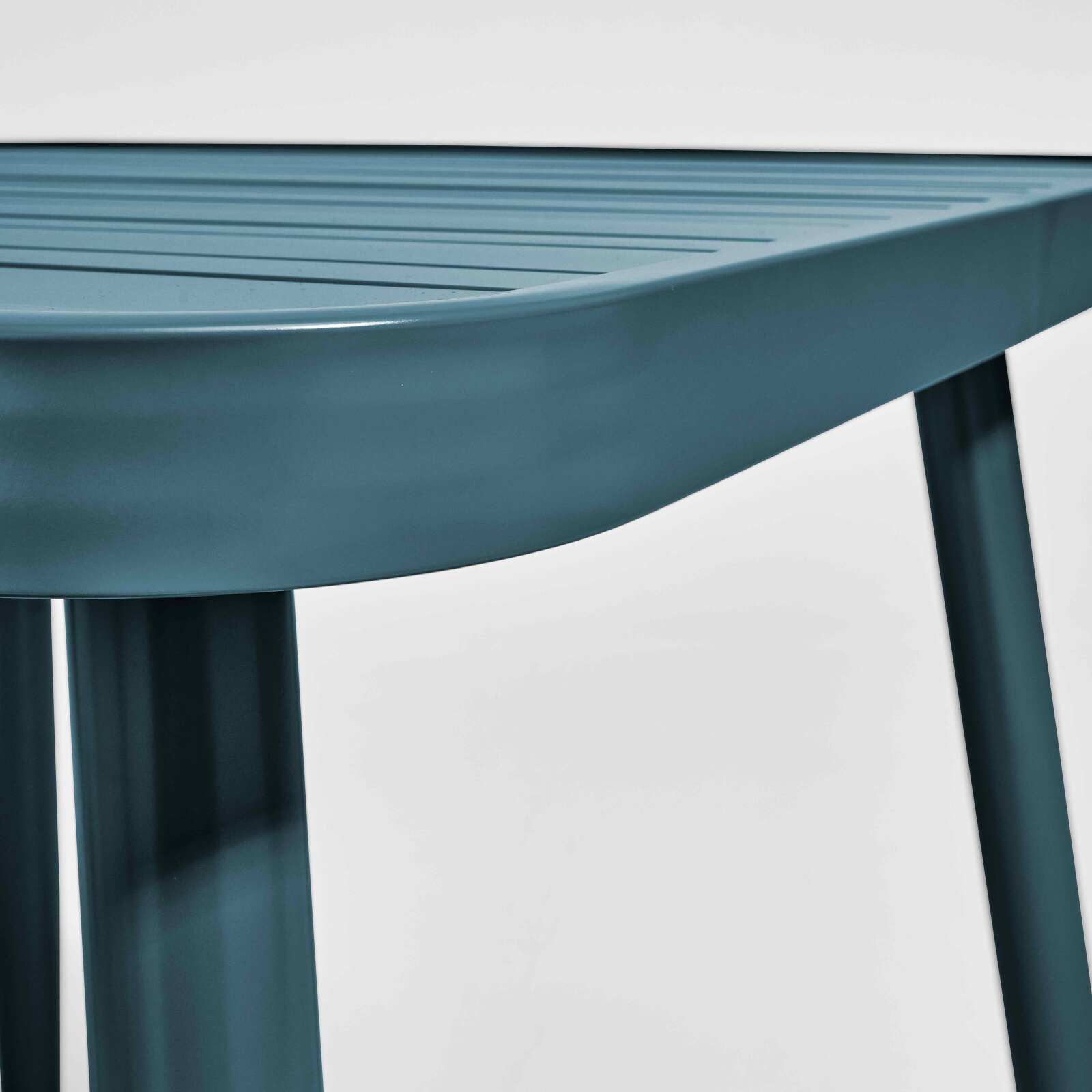 Mesa de jardín rectangular (150 x 75 x 75 cm) de aluminio