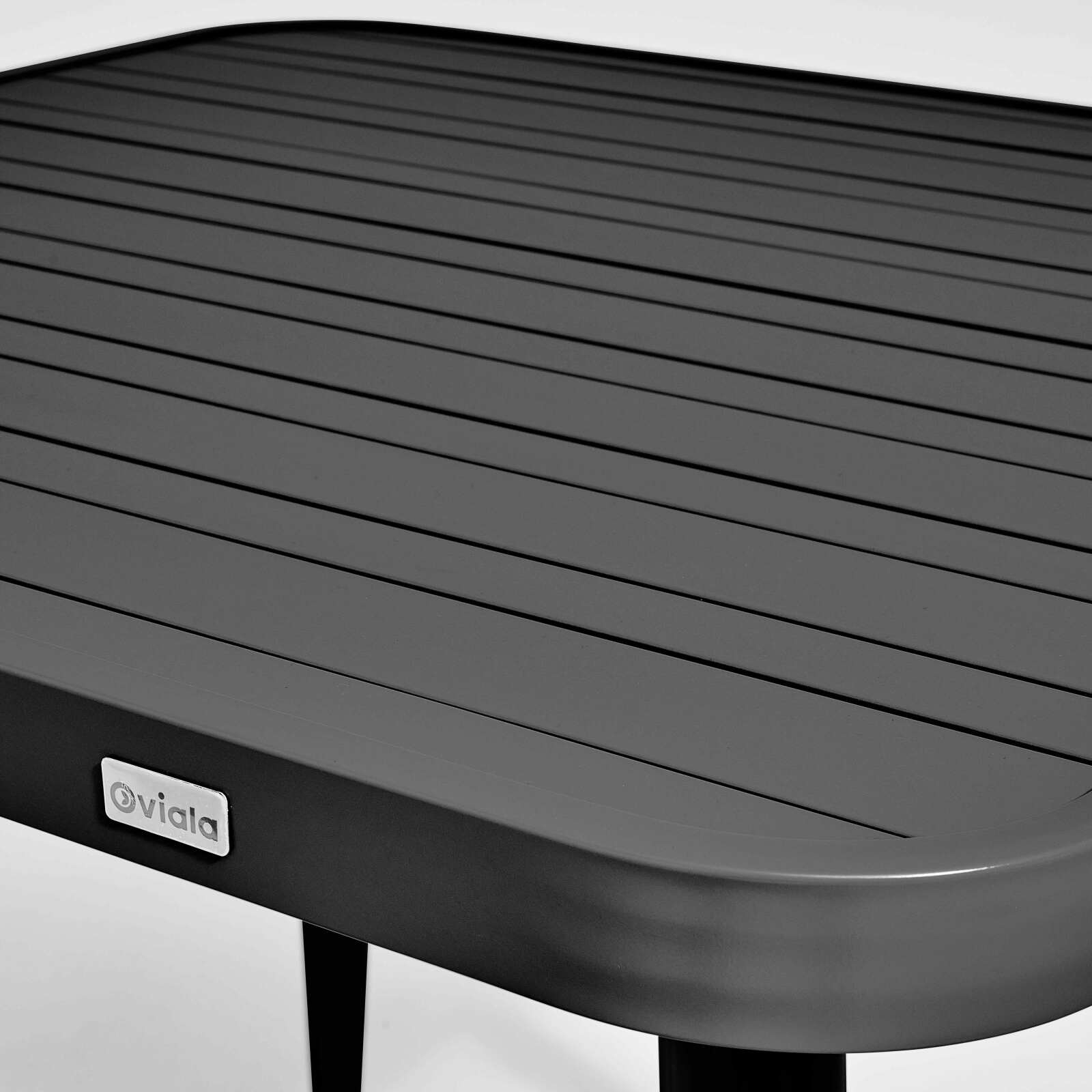 Mesa de jardín cuadrada de 75 x 75 cm y 2 sillas con reposabrazos de aluminio