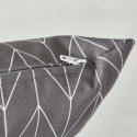Focus coussin motif GRIS ET BLANC