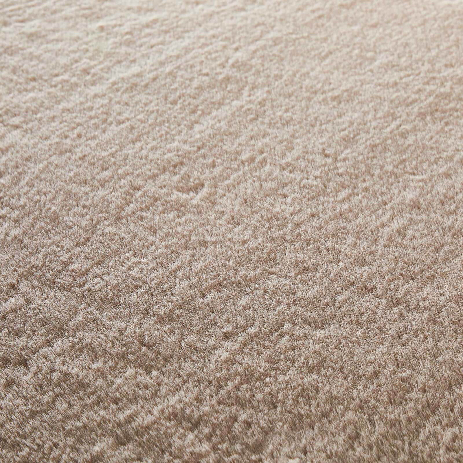 Alfombra rectangular de pelo largo de imitación de piel