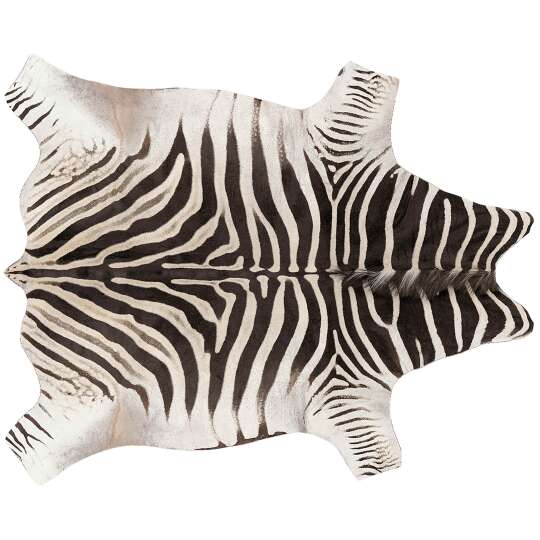 Alfombra imitación piel de cebra 155 x 190 cm