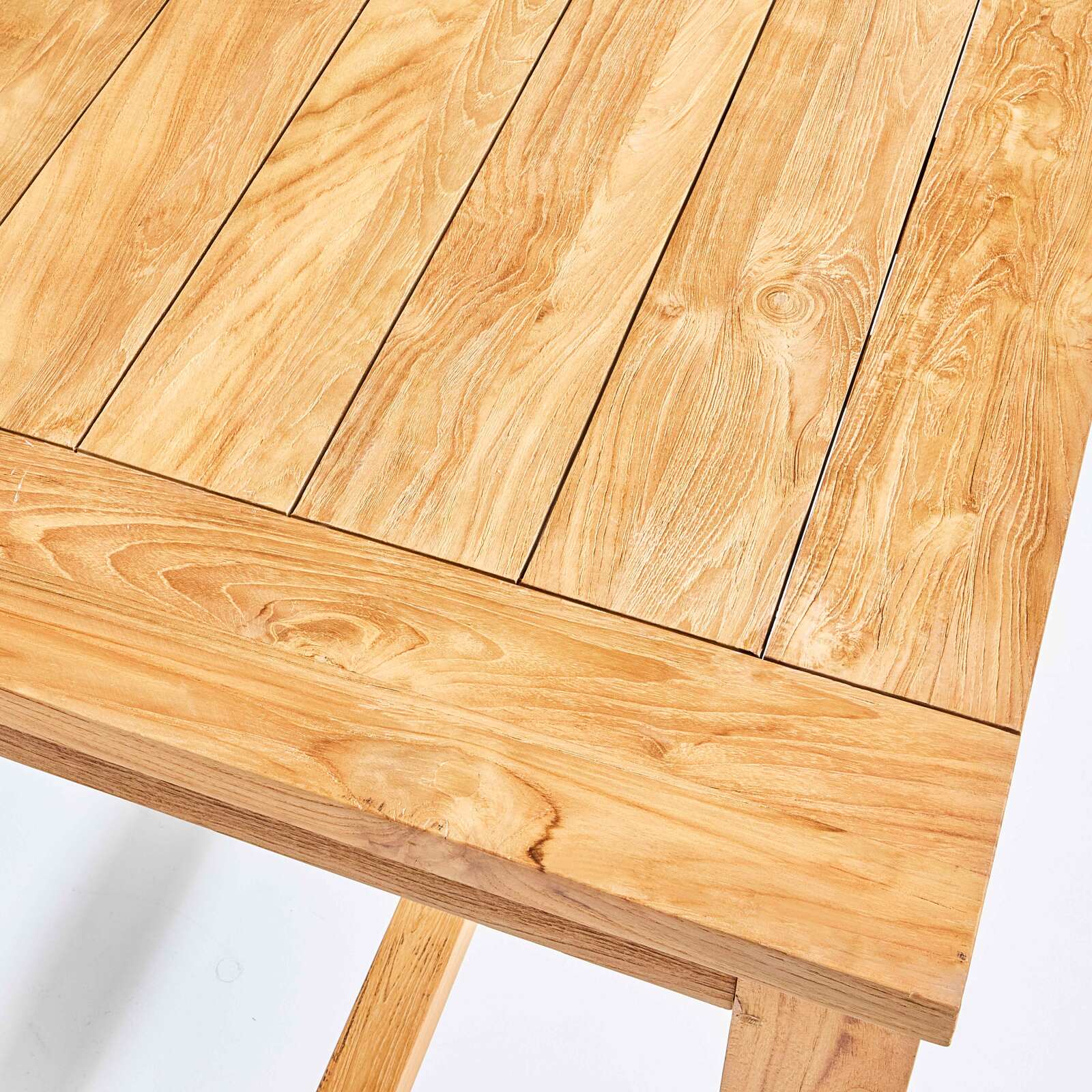 Mesa alta de 120 cm en teka reciclada Mesa alta de 120 cm en teka reciclada