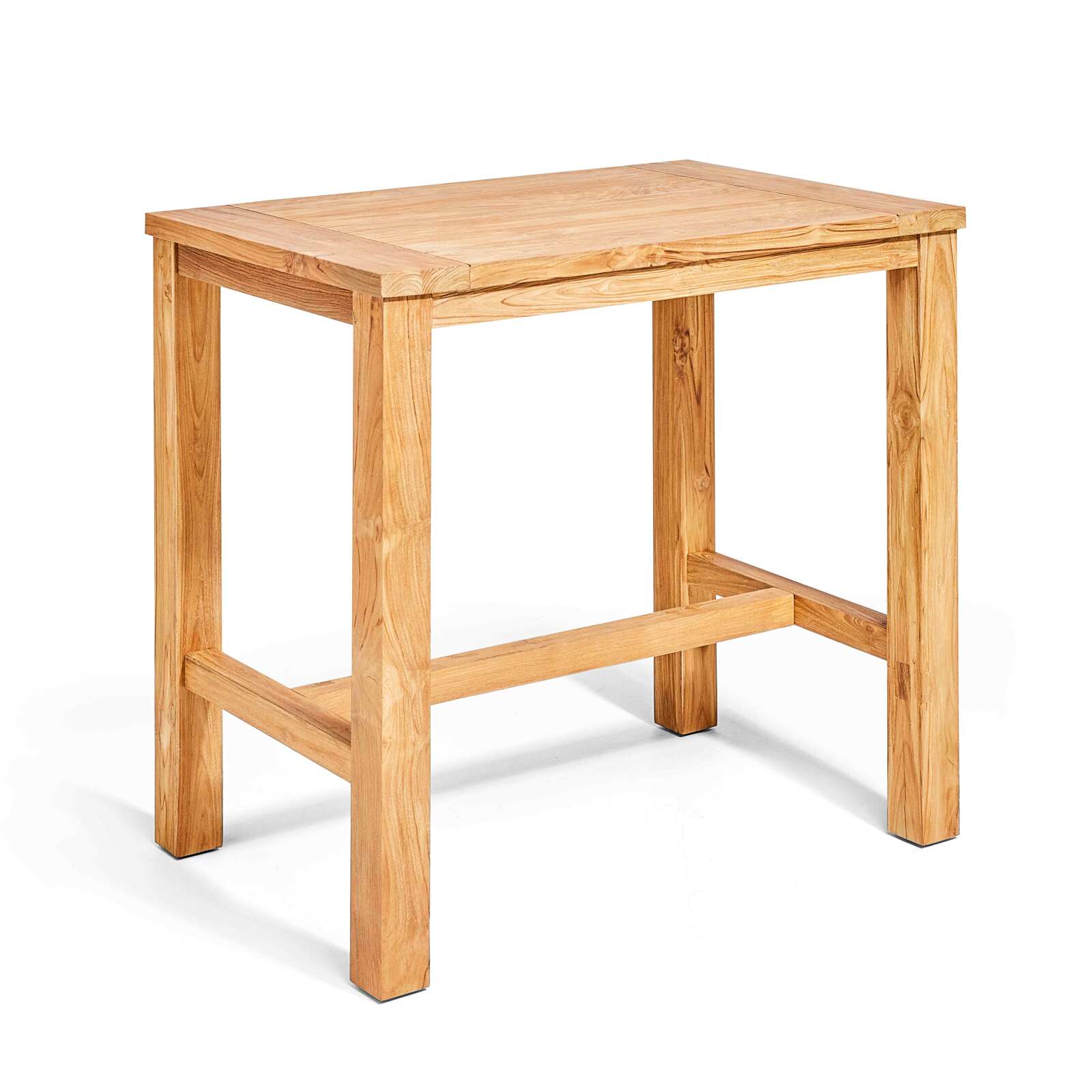 Mesa alta de 120 cm en teka reciclada