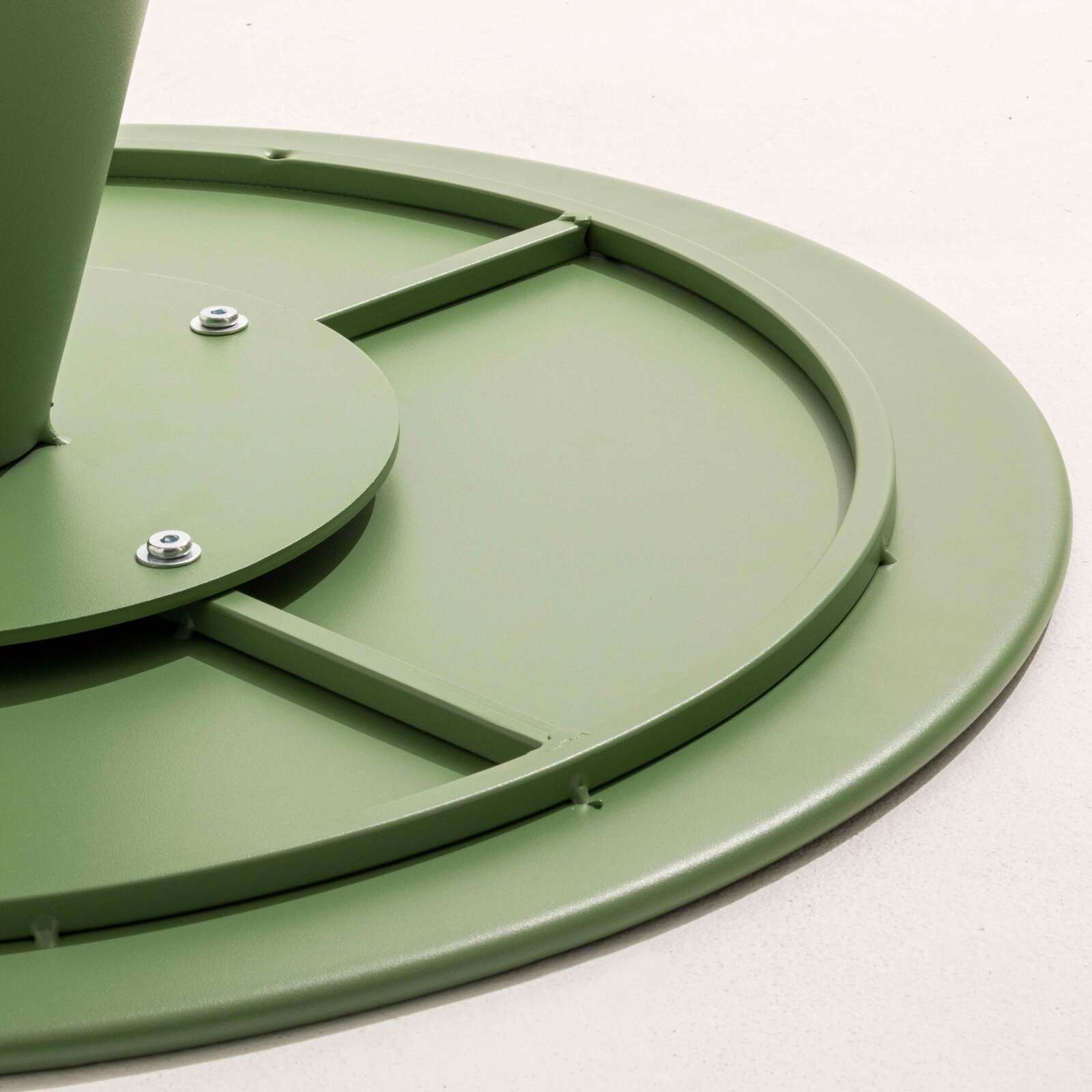 Mesa de jardín redonda de Ø60 cm de diámetro en acero