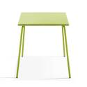 Mesa de jardín cuadrada de 70 x 70 cm y 2 sillas de bistró