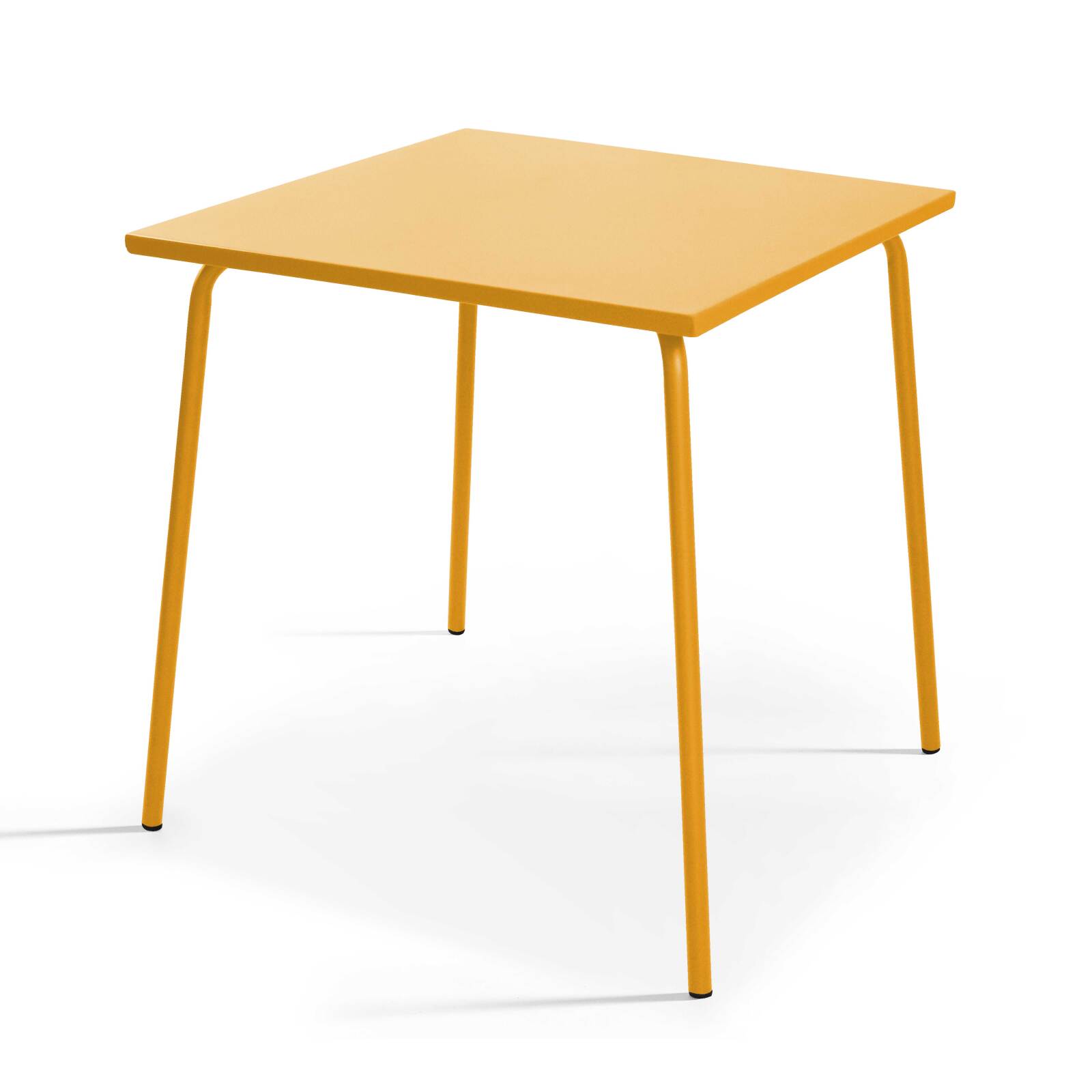 Mesa de jardín cuadrada de 70 x 70 cm y 2 sillas de bistró