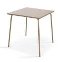 Mesa de jardín cuadrada de 70 x 70 cm y 2 sillas de bistró