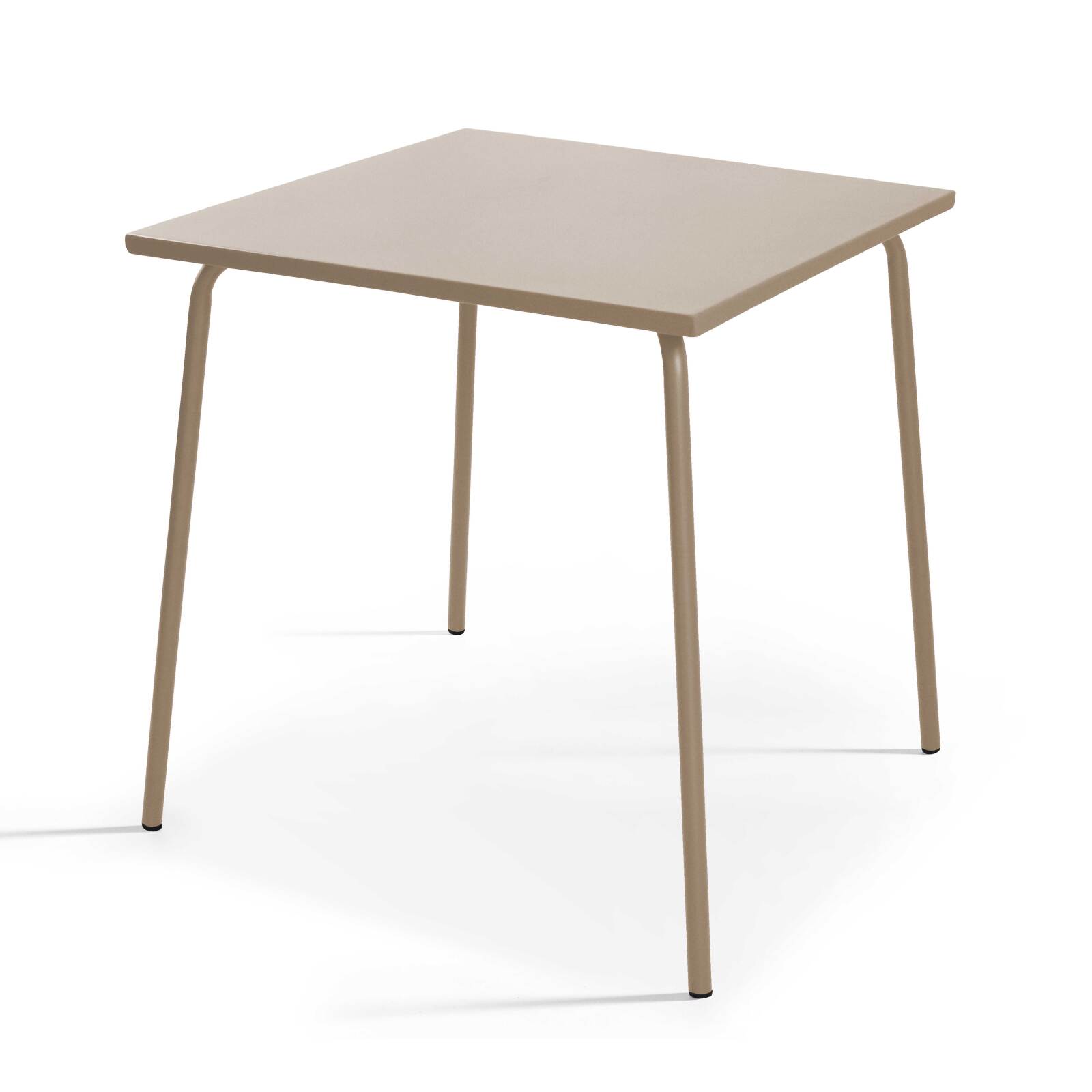 Mesa de jardín cuadrada de 70 x 70 cm y 2 sillas de bistró