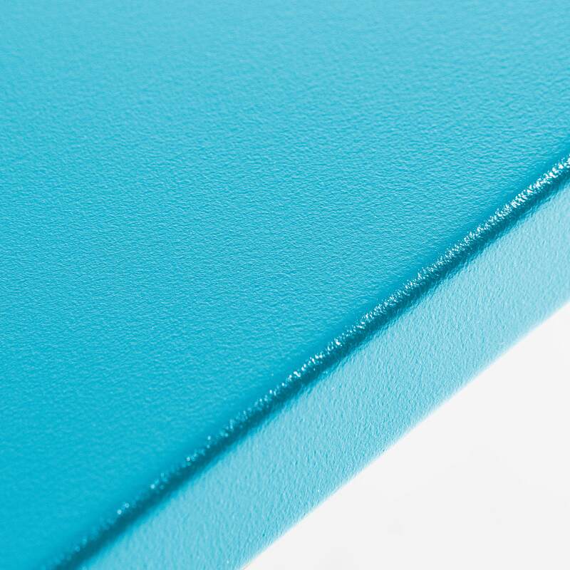 Mesa de jardín cuadrada de 70 x 70 cm y 2 sillas de metal (2/6)