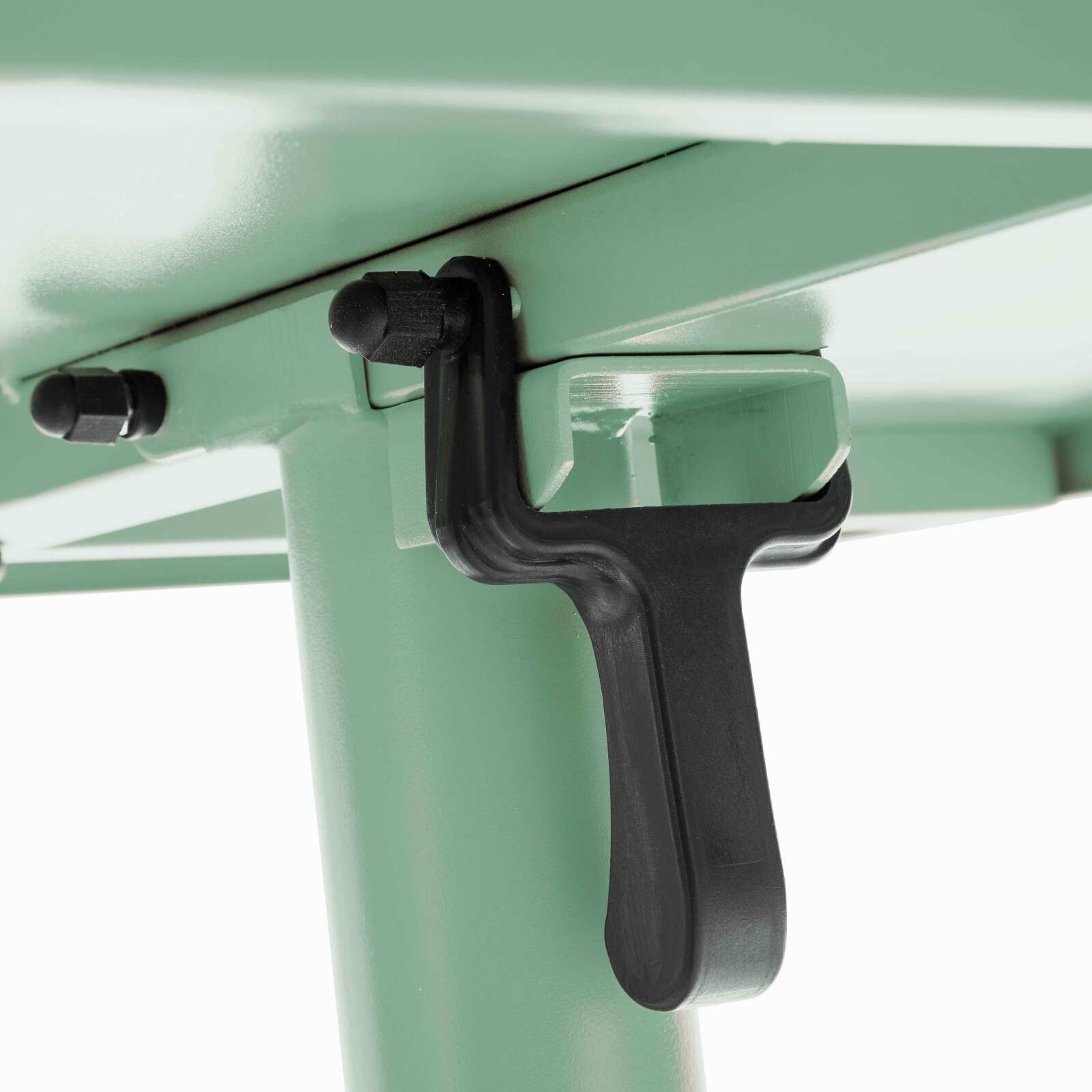 Mesa de jardín bistró cuadrada inclinable de 70 x 70 cm y 2 sillas de metal