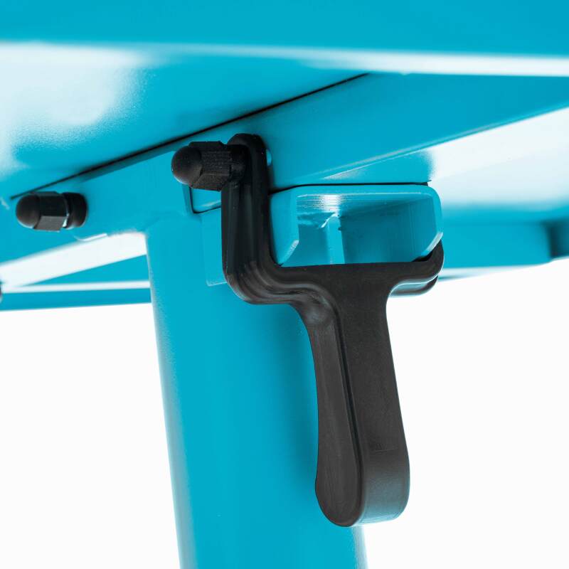 Mesa de jardín cuadrada inclinable de 70 x 70 cm y 2 sillas de bistró (3/7)