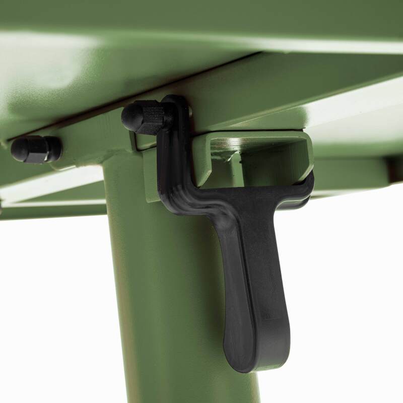 Mesa de jardín cuadrada inclinable de 70 x 70 cm y 2 sillas de bistró (3/7)