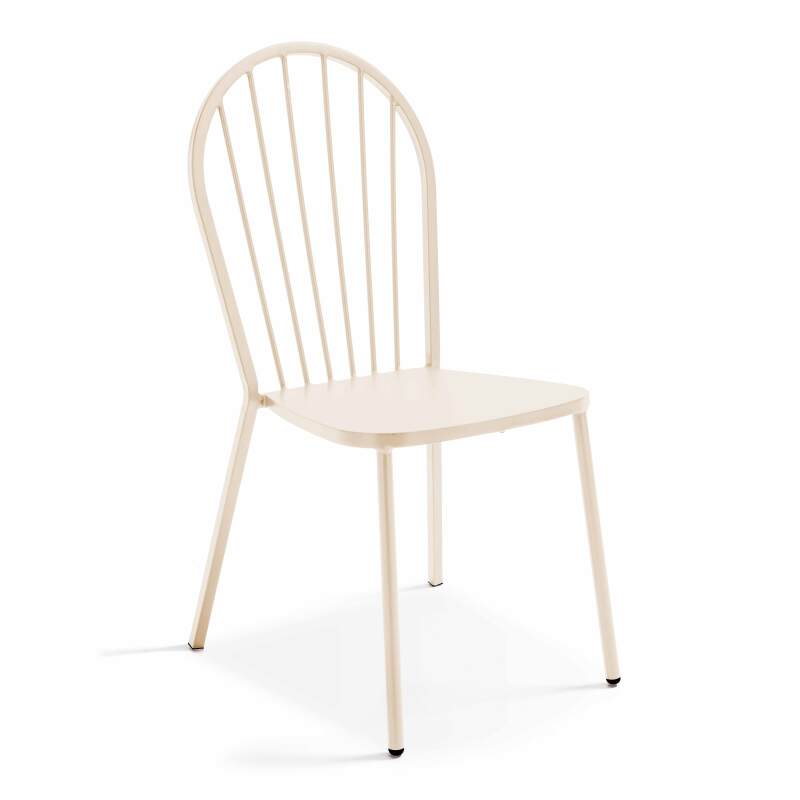 Mesa de jardín cuadrada inclinable de 70 x 70 cm y 2 sillas de bistró