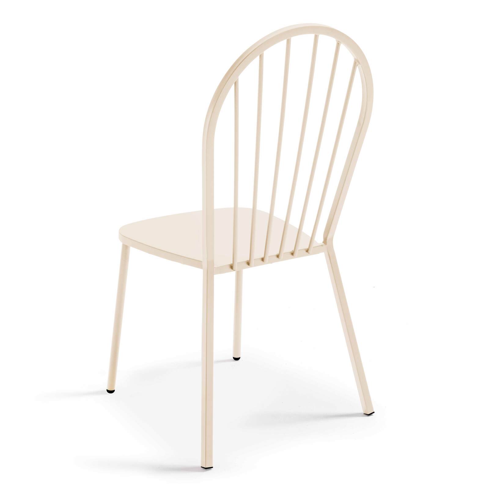 Mesa de jardín cuadrada inclinable de 70 x 70 cm y 2 sillas de bistró