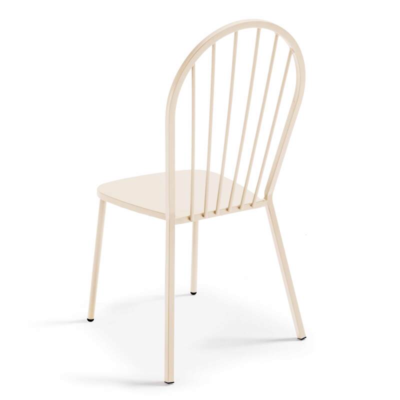 Mesa de jardín cuadrada inclinable de 70 x 70 cm y 2 sillas de bistró