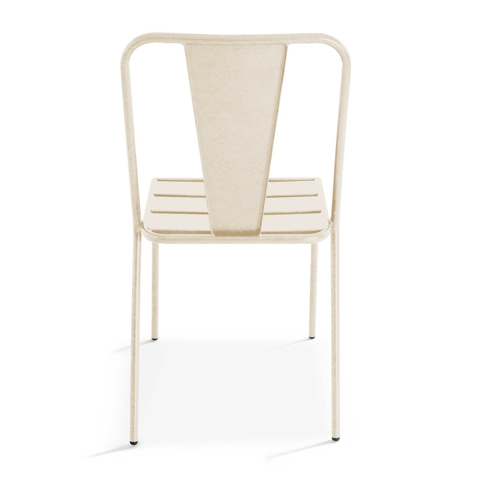 Mesa de jardín plegable de estilo bistró de 70 x 72 cm y 2 sillas de metal