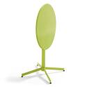 Mesa de jardín plegable de estilo bistró Ø70 x 72 cm y 2 sillas de metal