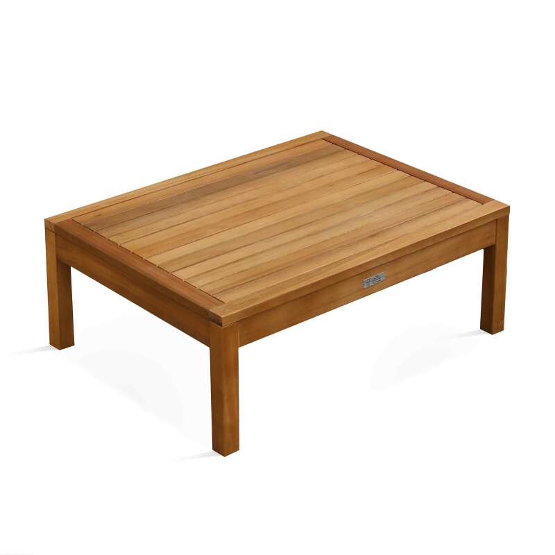 Mesa de jardín de madera de eucalipto FSC® de 80 x 60 x 30 cm