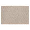Alfombra rectangular beis para exteriores hecho de polipropileno