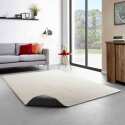 Alfombra rectangular liso de pelo largo de polipropileno