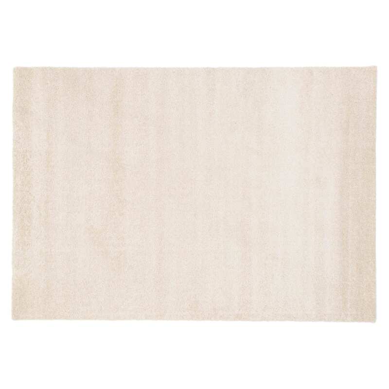 Alfombra rectangular liso de pelo largo de polipropileno