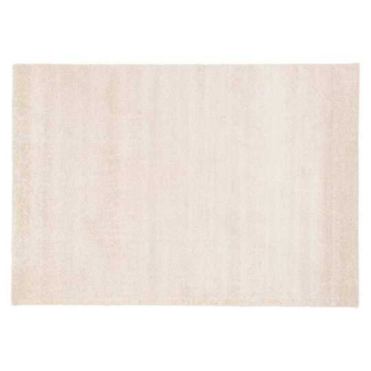 Alfombra lisa rectangular de pelo largo 100% polipropileno | Oviala