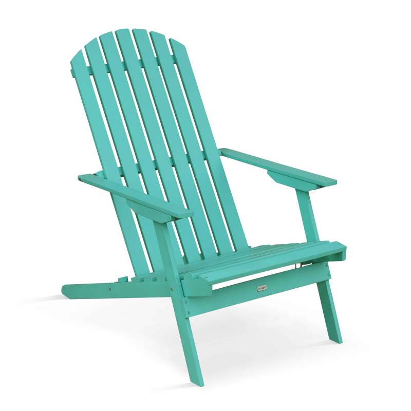 Sillón reclinable plegable de 3 posiciones en madera de eucalipto certificado por FSC®