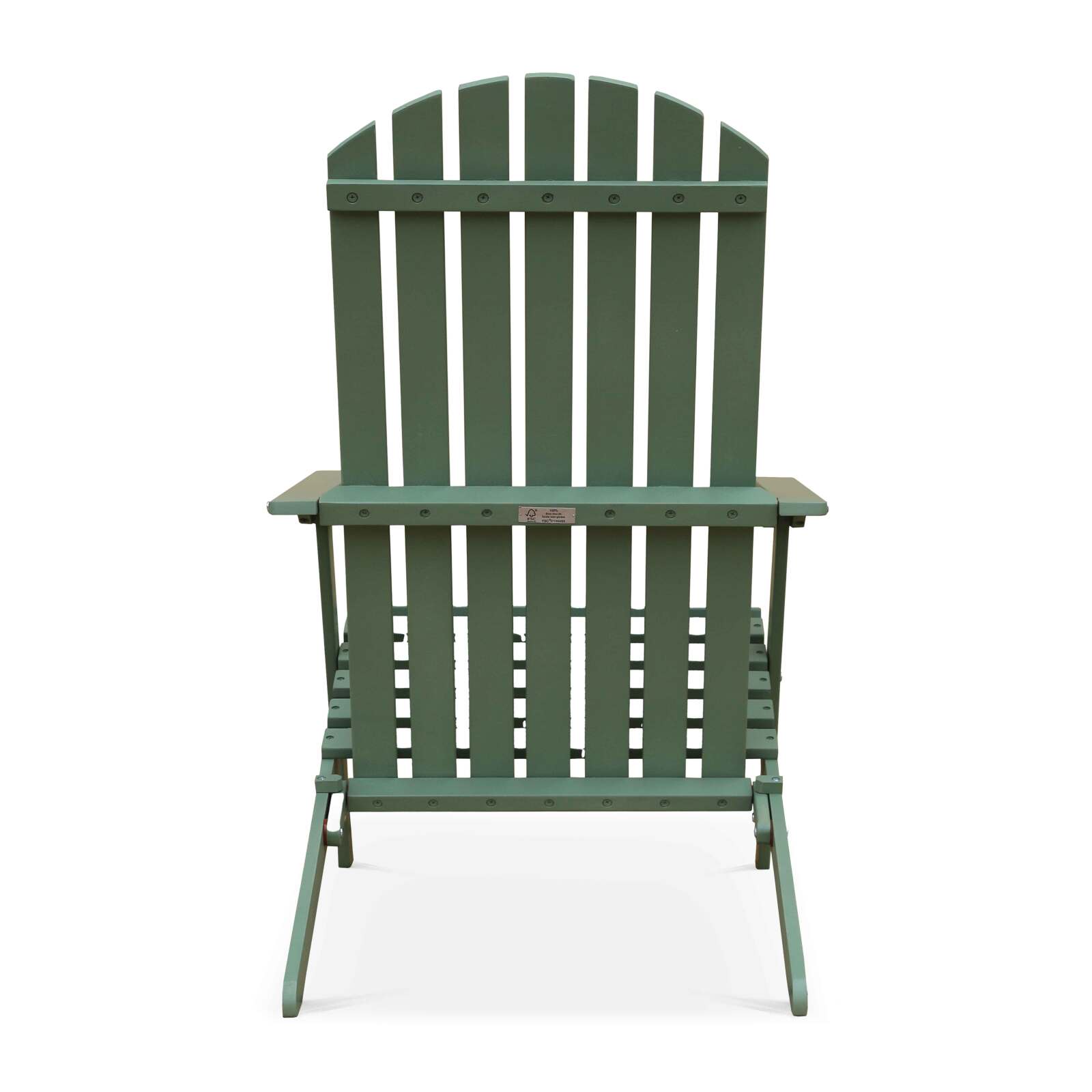 Sillón reclinable plegable de 3 posiciones en madera de eucalipto certificado por FSC®