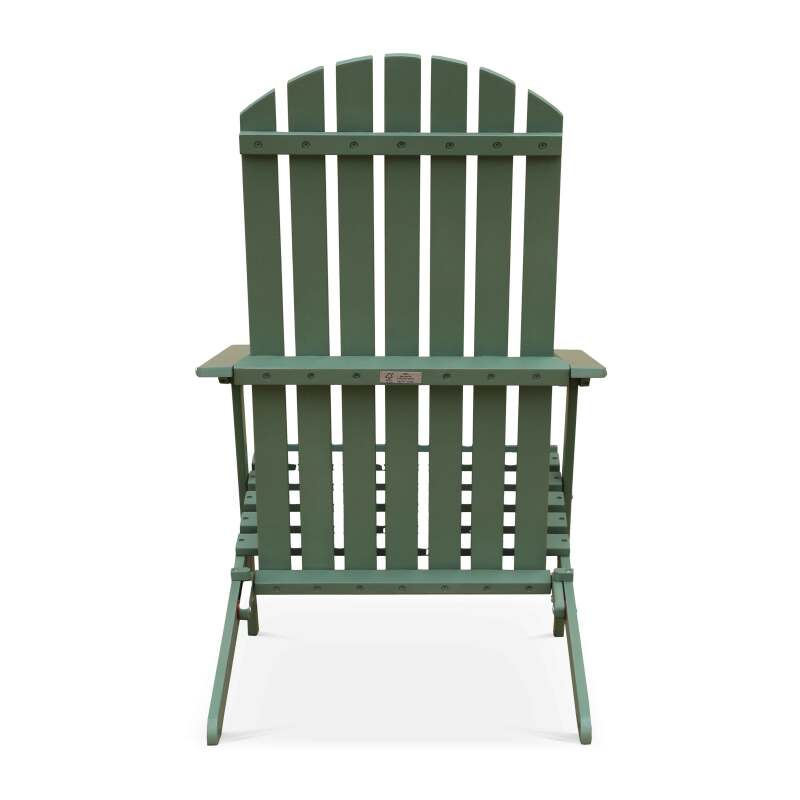 Sillón reclinable plegable de 3 posiciones en madera de eucalipto certificado por FSC® (3/5)