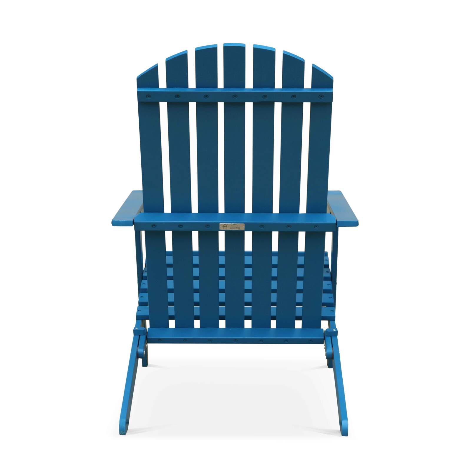 Lote de 2 sillas reclinables plegables con 3 posiciones ajustables en madera de eucalipto certificada FSC®