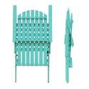 Lote de 2 sillas reclinables plegables con 3 posiciones ajustables en madera de eucalipto certificada FSC®