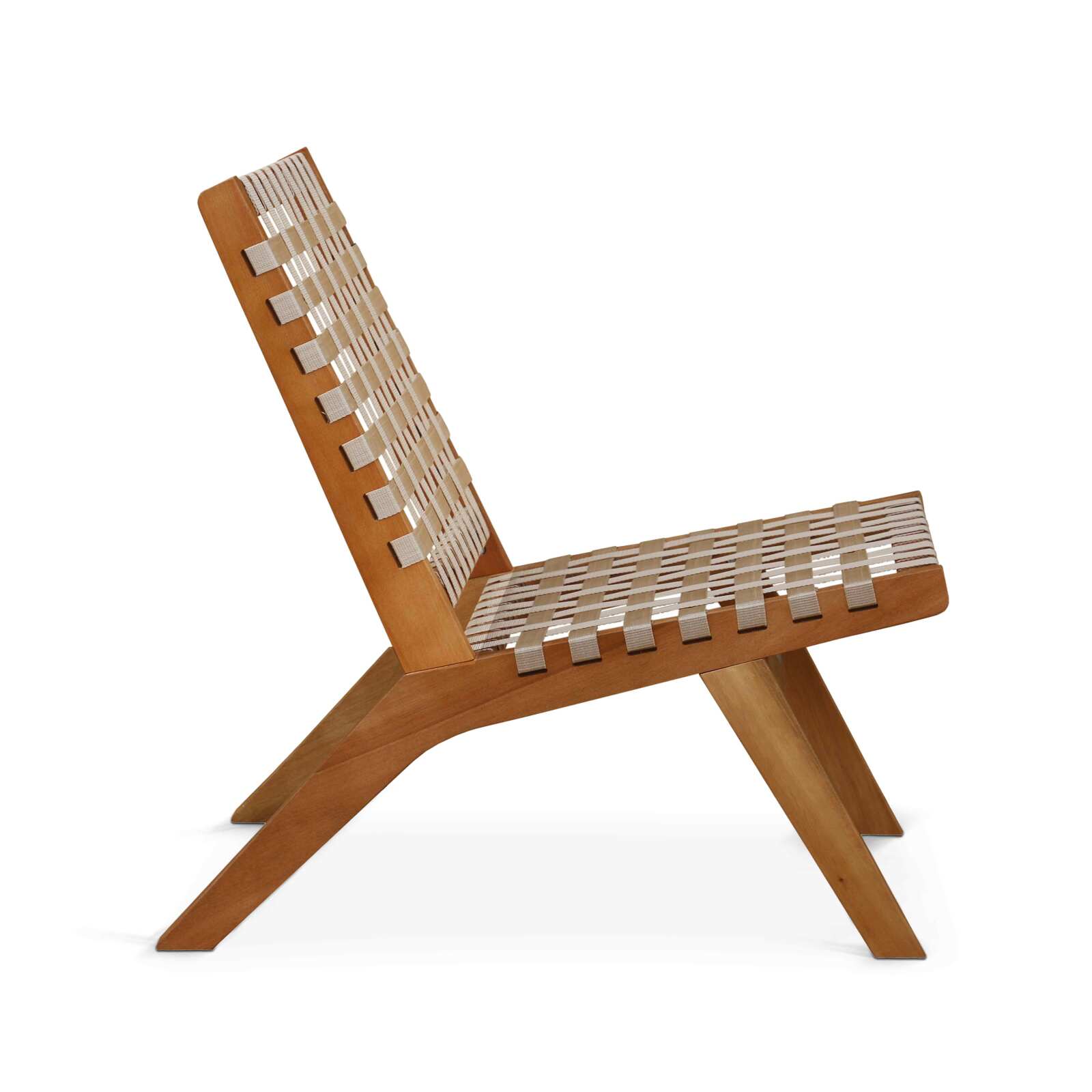 Lote de 2 sillones reclinables de madera de eucalipto FSC®