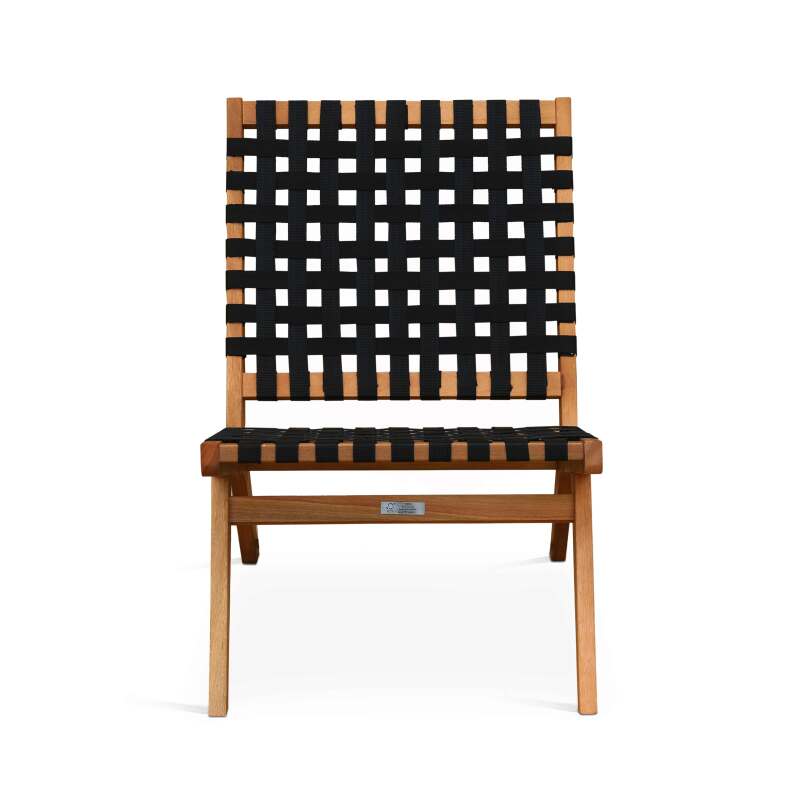 Lote de 2 sillones reclinables de madera de eucalipto FSC®