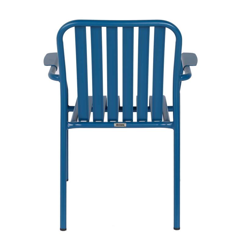 Silla de jardín con reposabrazos de aluminio (6/7)